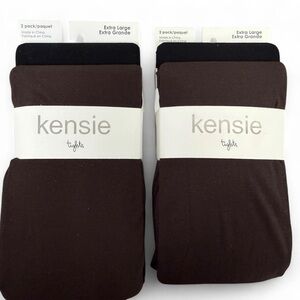 Kensie Women’s brown & Black tights Bundle